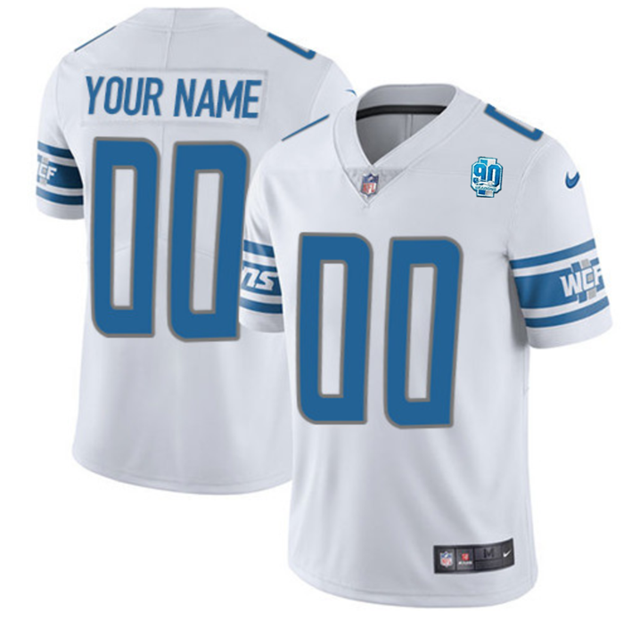 Detroit Lions Active Player custom White 2023 F.U.S.E. 90th Anniversary Vapor Untouchable Limited Stitched Jersey